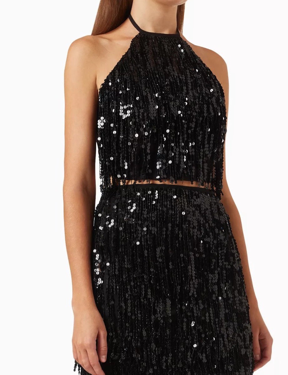LA POETA TOP IN BLACK SEQUINS - No Pise La Grama Web