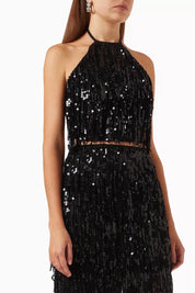 LA POETA TOP IN BLACK SEQUINS - No Pise La Grama Web