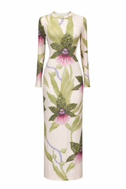 MORROCOY DRESS IN VAINILLA VENEZUELA PRINT