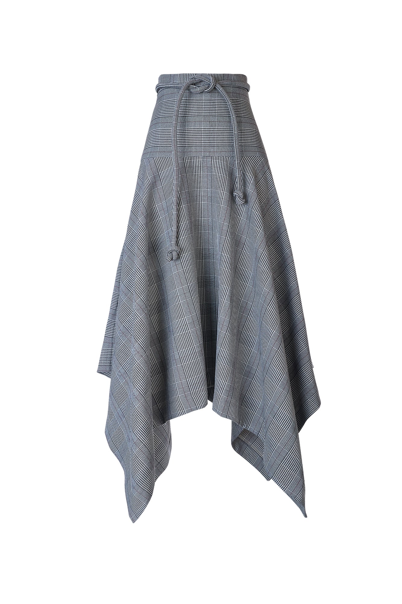 MOSAICO SKIRT IN GREY PLAID