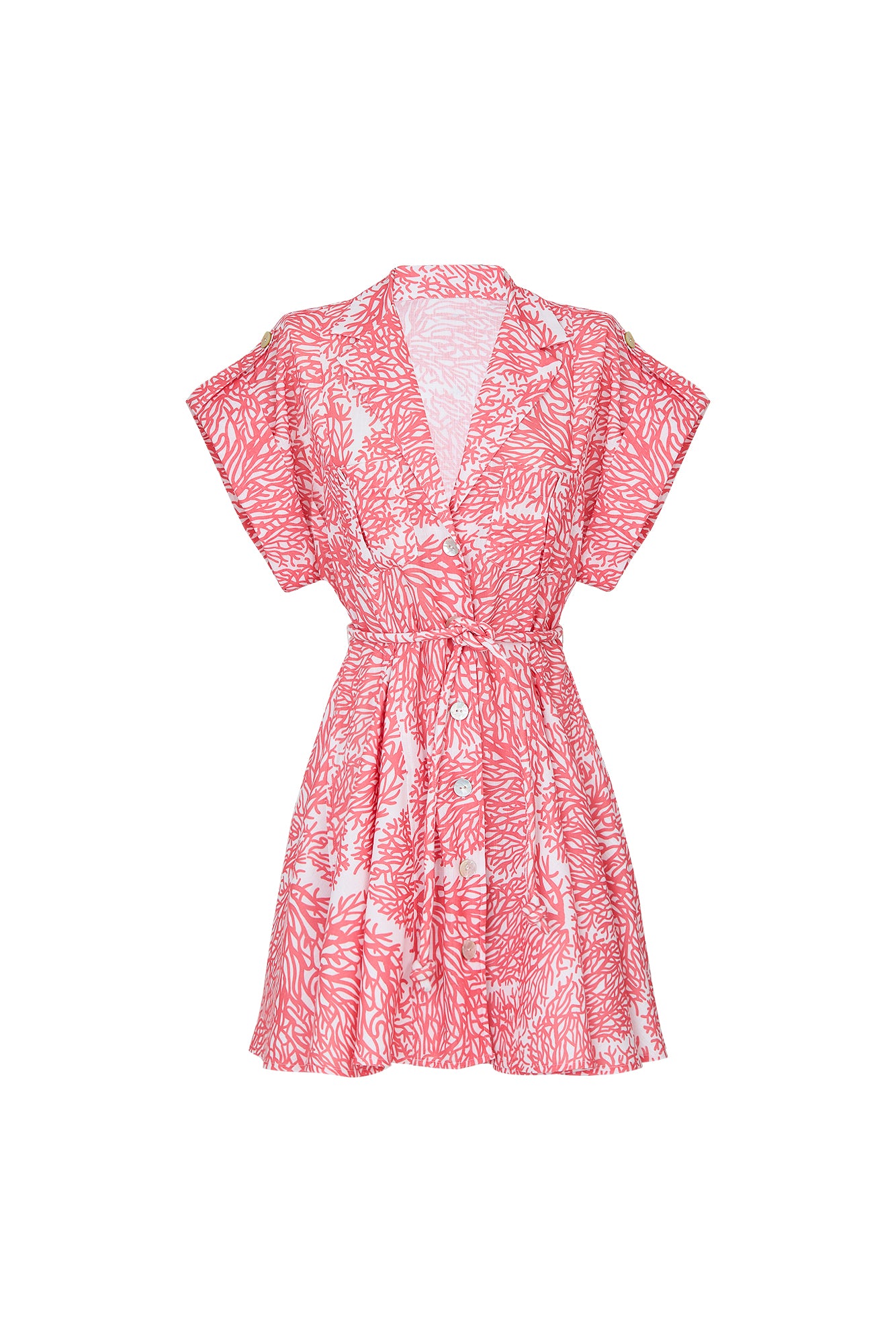 GUAYABA MINI DRESS IN ARRECIFE PRINT