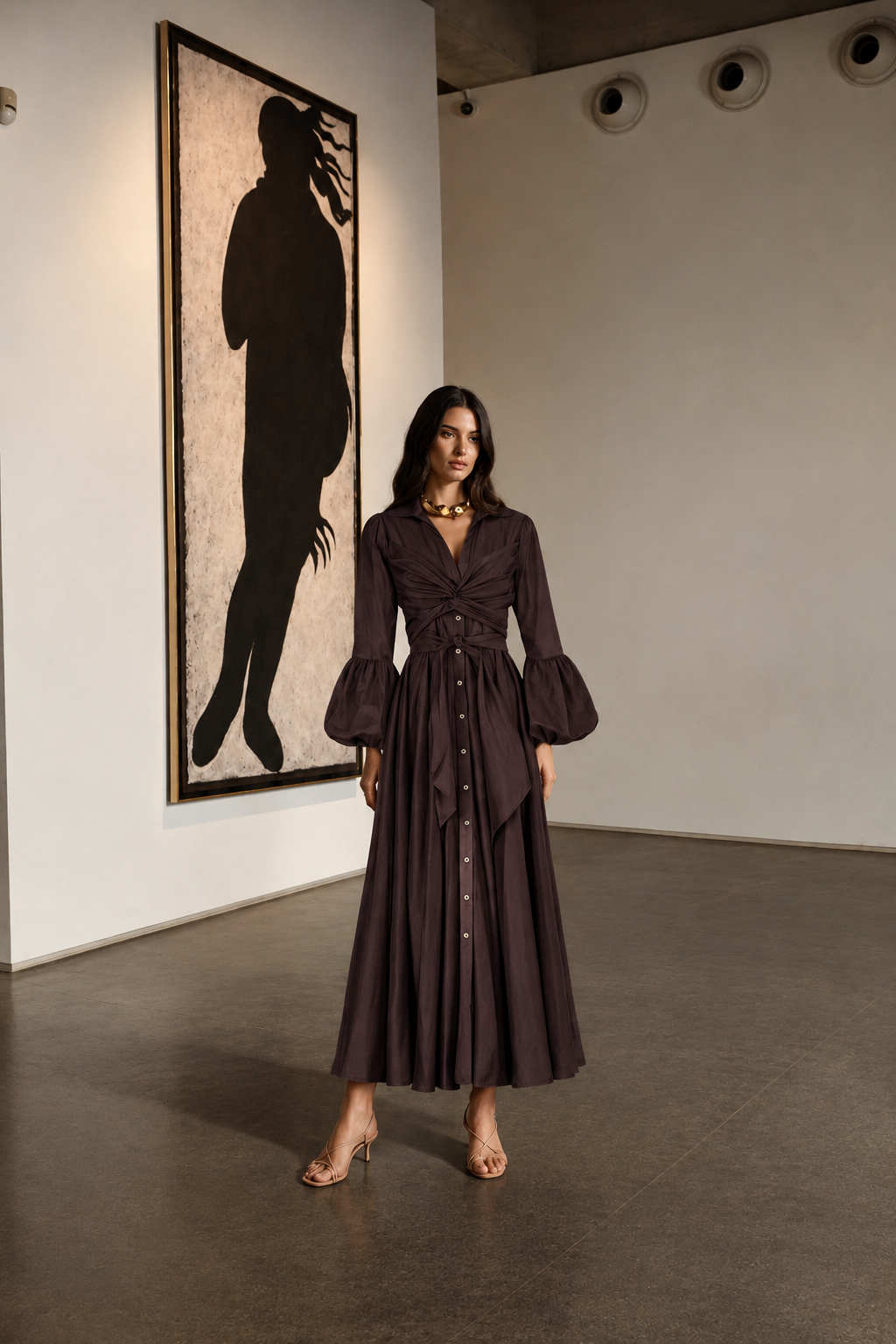 ORINOCO DRESS IN MAROON