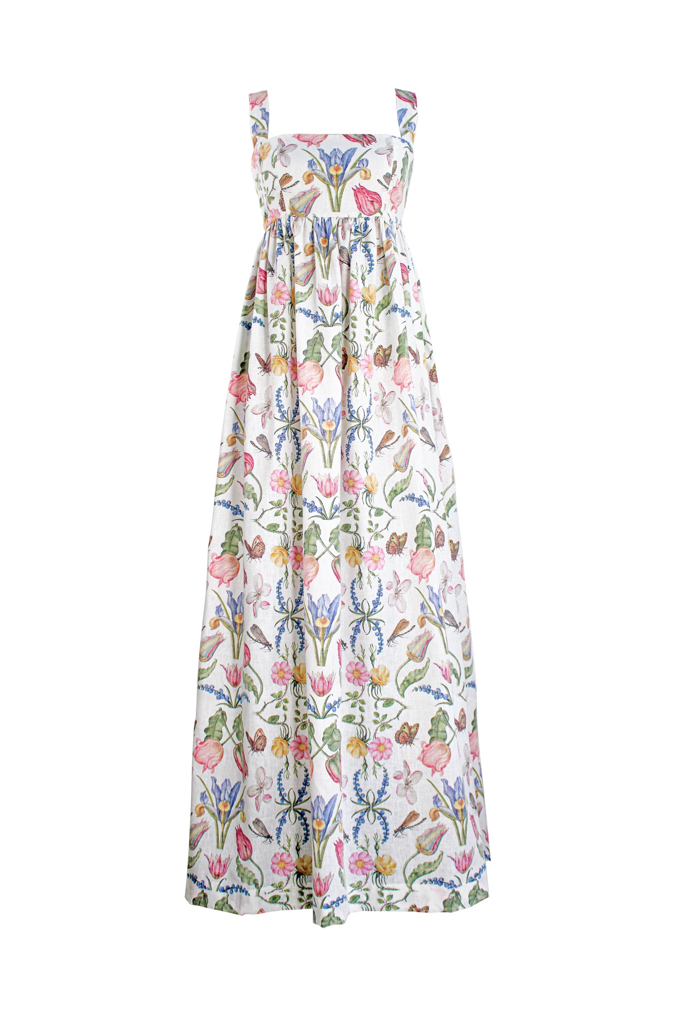 PALMAR MAXI DRESS IN TULIPAN WHITE PRINT