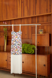 PAPILLON DRESS IN MARIPOSA WHITE PRINT - No Pise La Grama Web