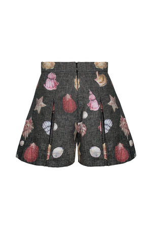 PERLA SHORT IN CONCHITAS IN BLACK PRINT