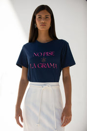 SALTY FLOWER T-SHIRT IN NAVY