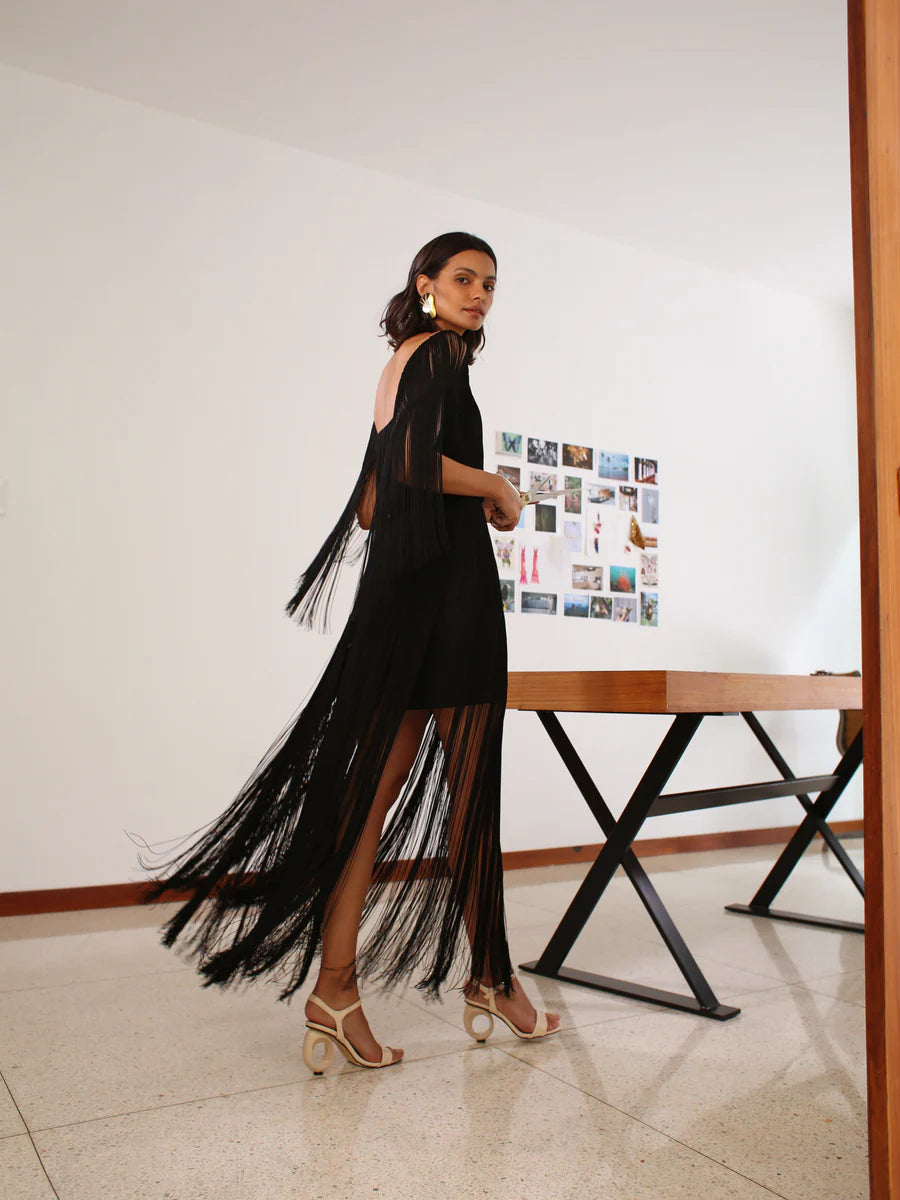 SOLSTICIO SKIRT IN BLACK - No Pise La Grama Web