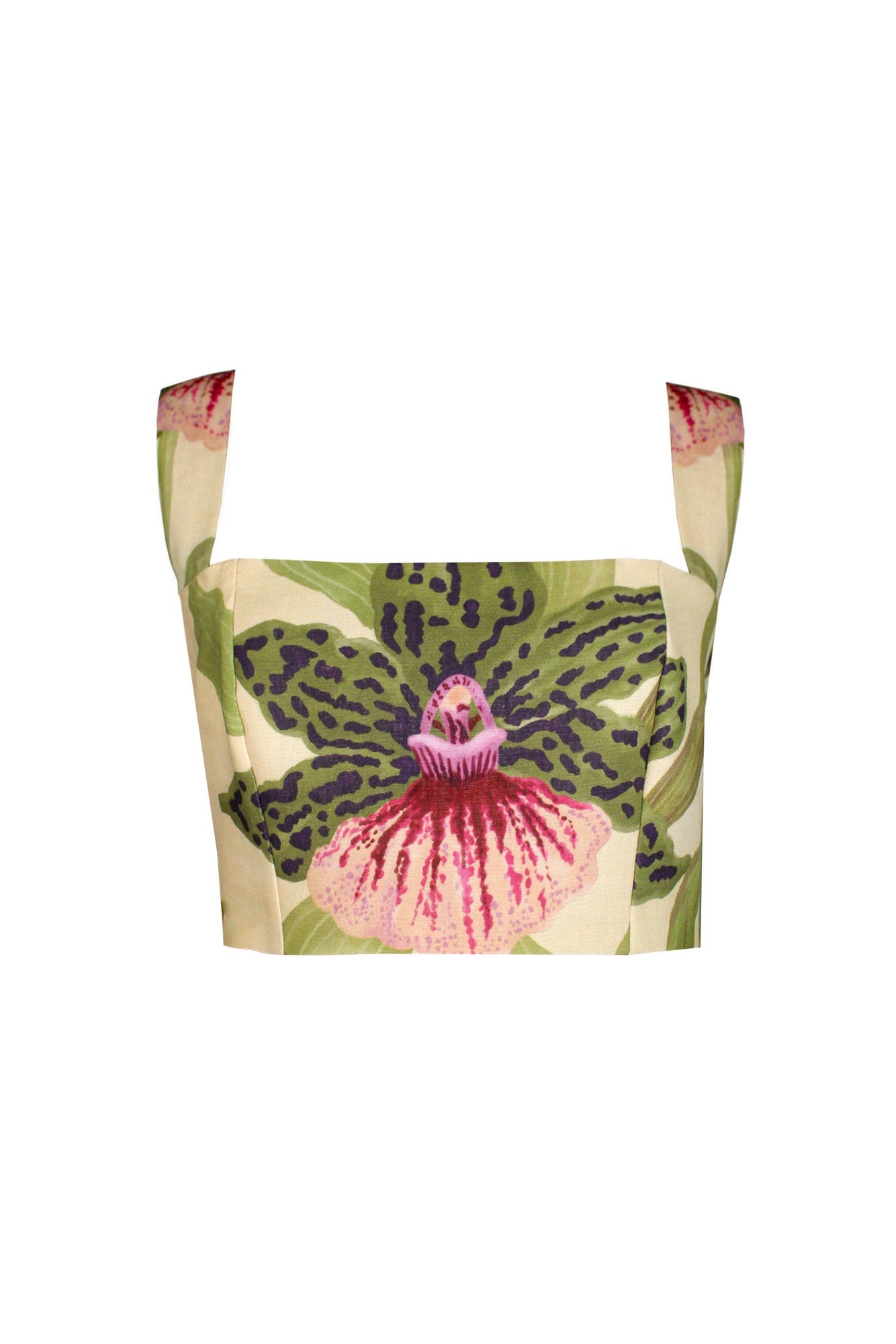 SOTAVENTO TOP IN VAINILLA VENEZUELA PRINT