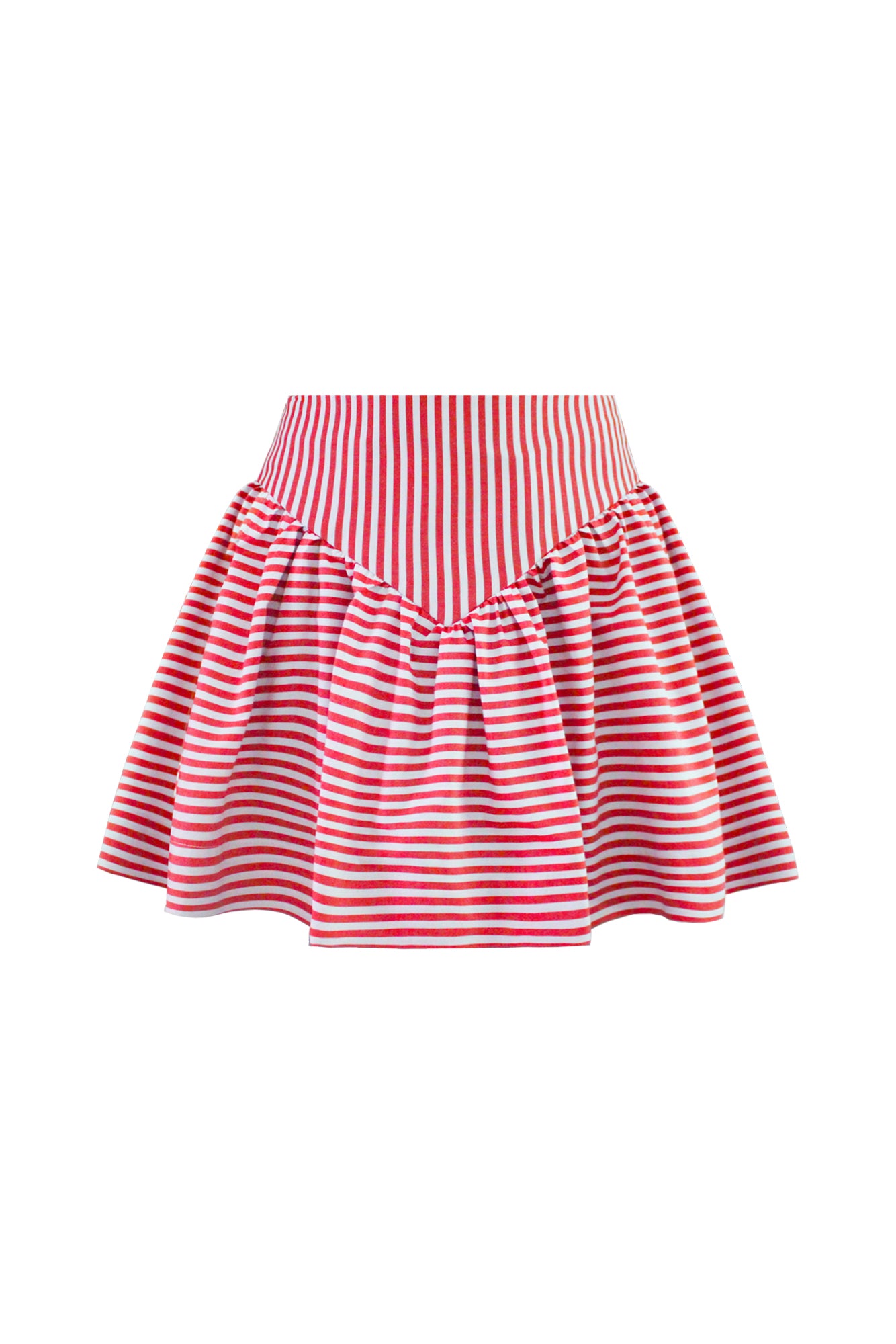 SOTAVENTO MINI SKIRT IN RED STRIPES
