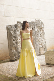 TOLEDO SKIRT IN SOFT YELLOW