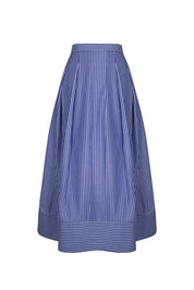 VELA SKIRT IN BLUE STRIPES