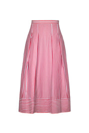 VELA SKIRT IN RED STRIPES