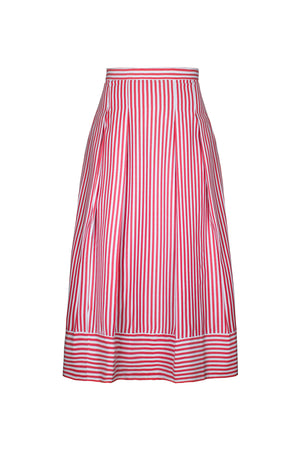 VELA SKIRT IN RED STRIPES