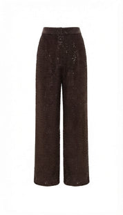 FLORENCIA PANTS IN MAROON SEQUINS