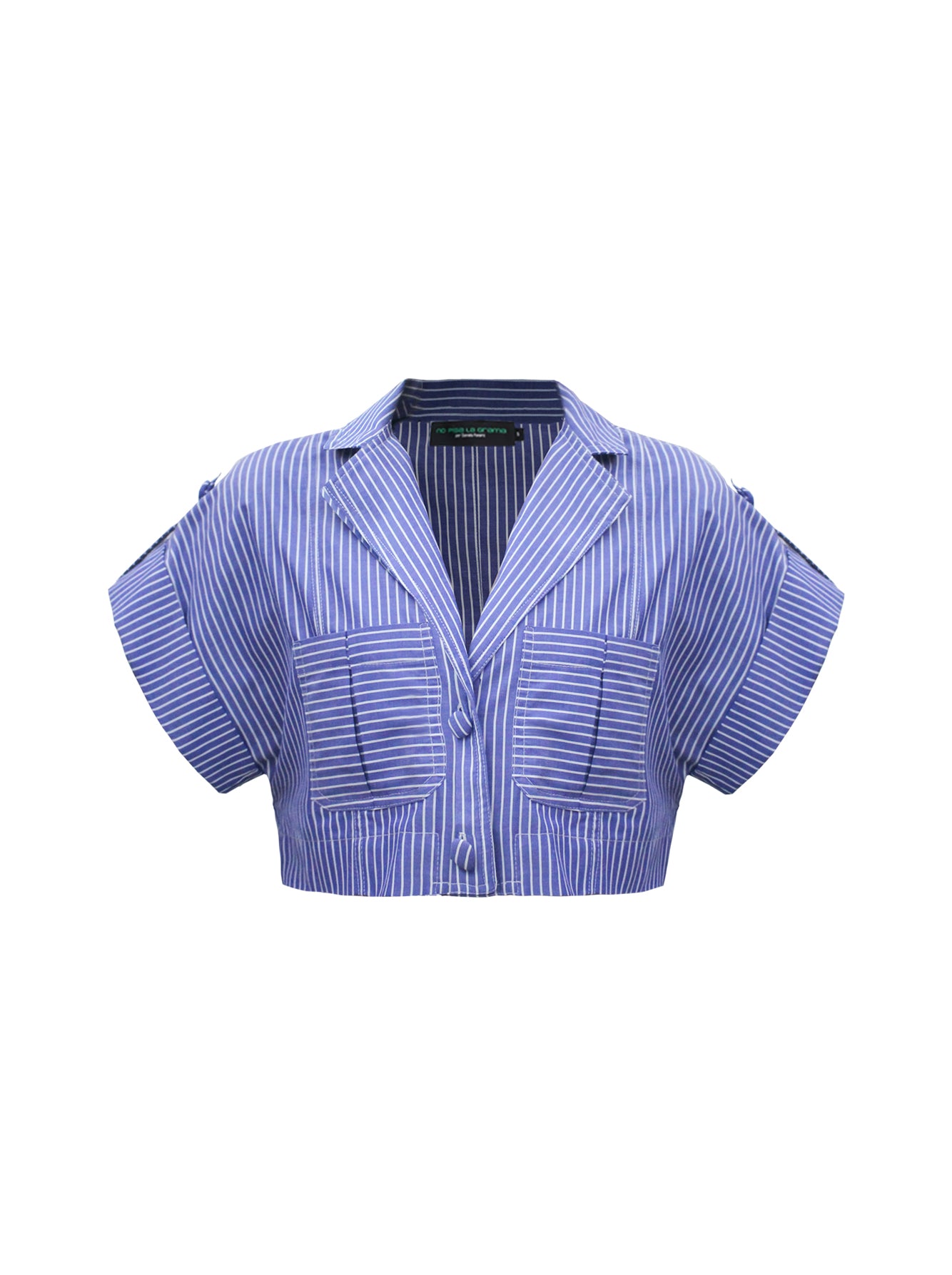 GUAYABA CROP TOP IN BLUE STRIPES