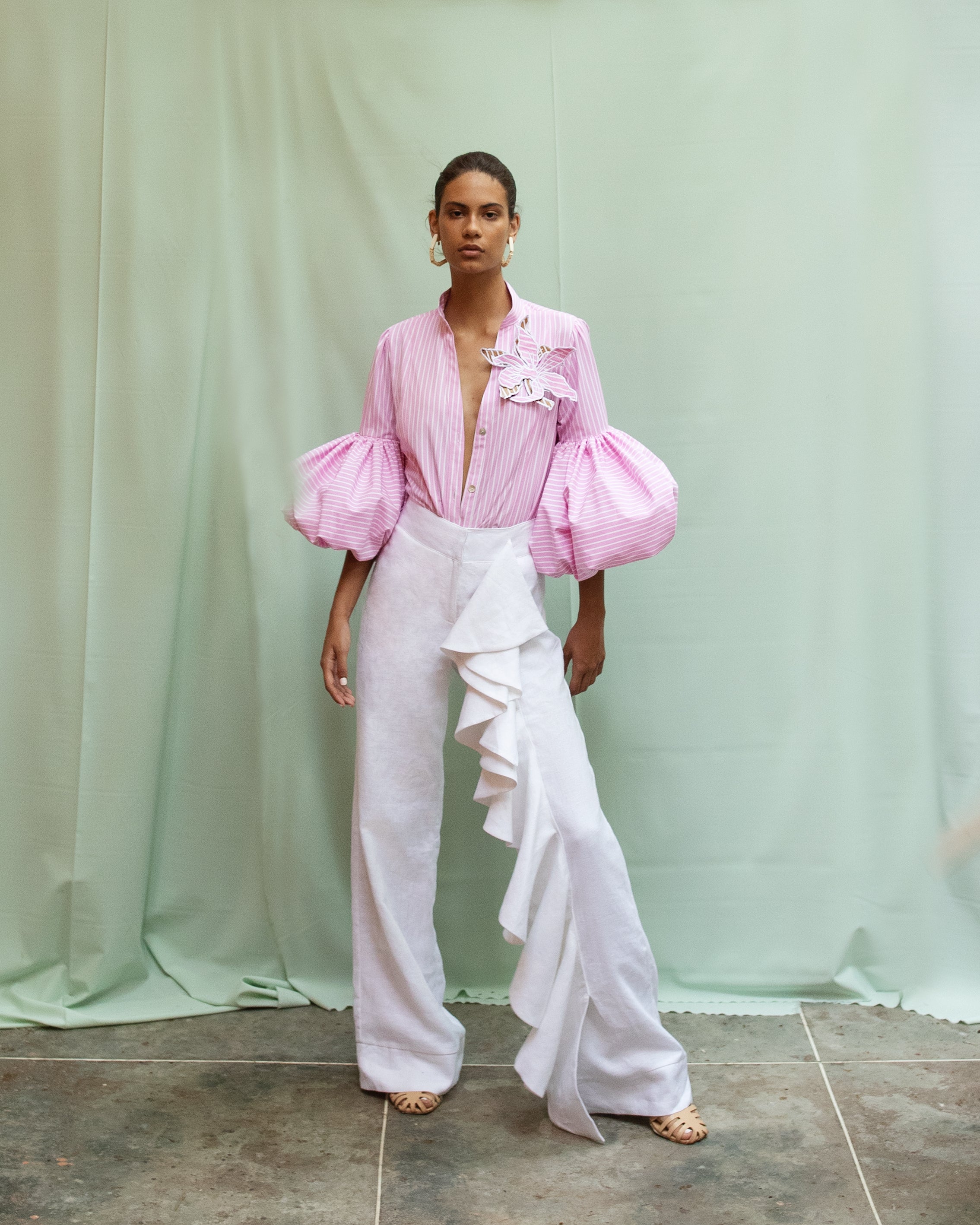 OLAS PANTS IN WHITE - No Pise La Grama Web