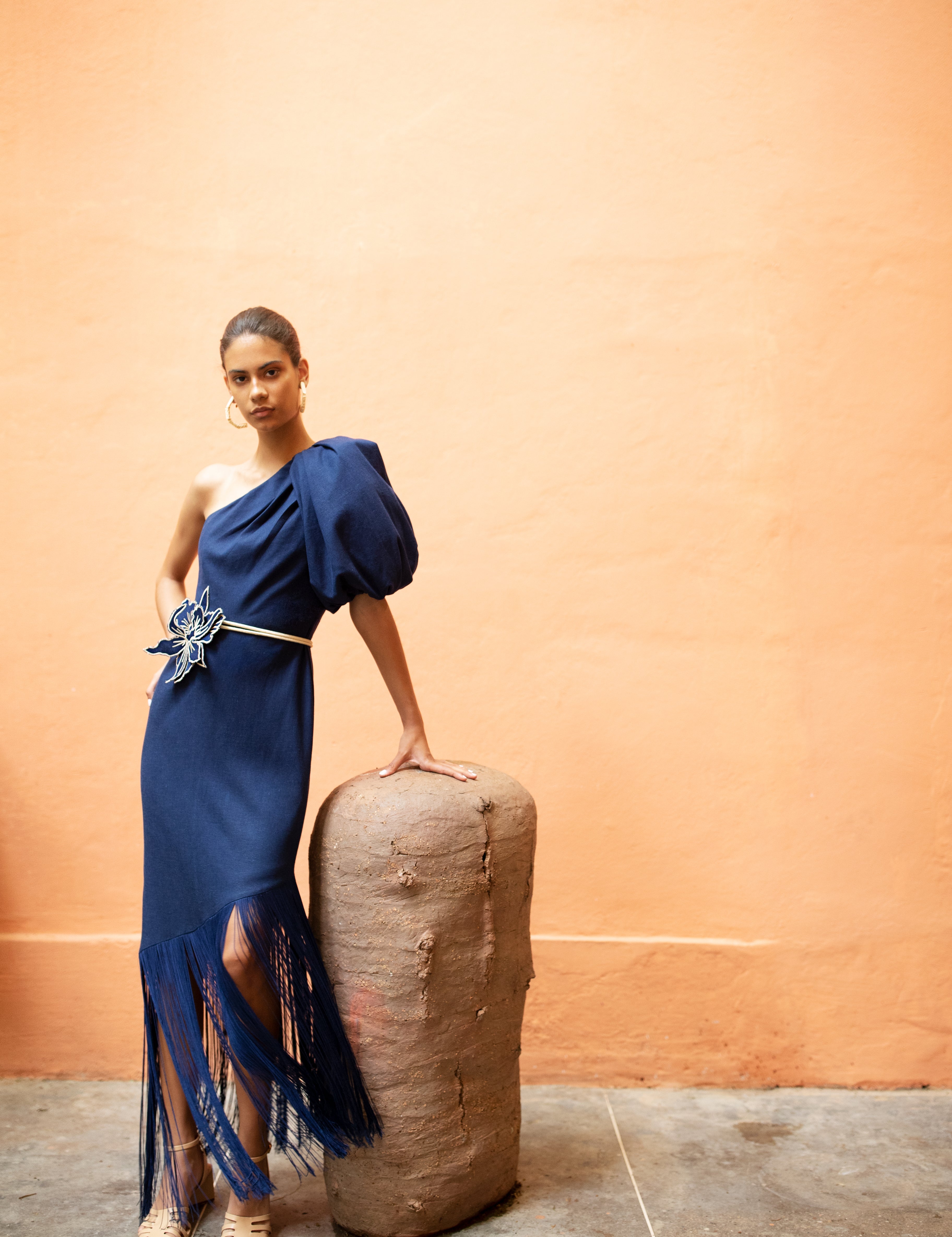 DATILES AND SUNSET DRESS IN NAVY - No Pise La Grama Web