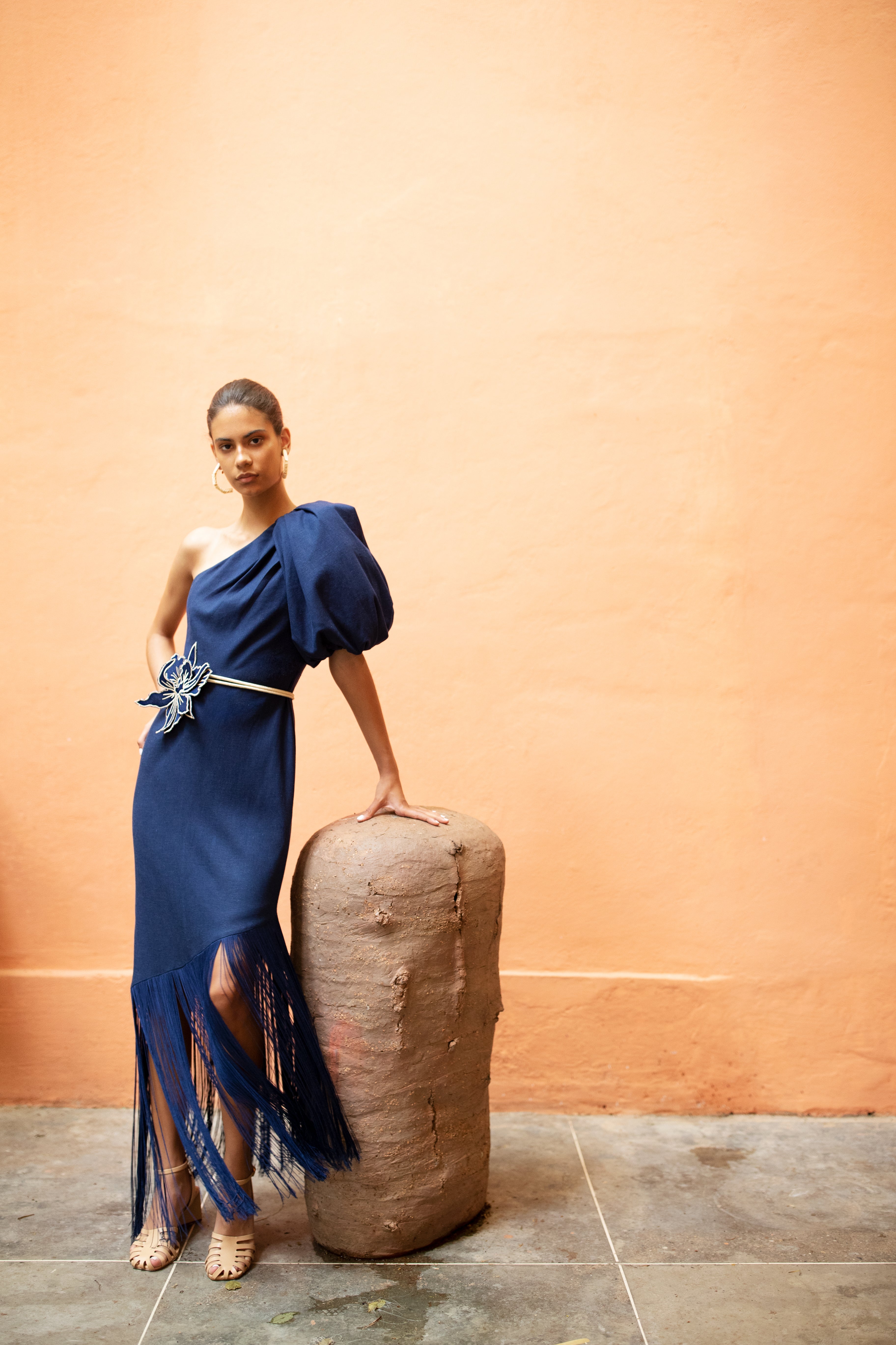 DATILES AND SUNSET DRESS IN NAVY - No Pise La Grama Web