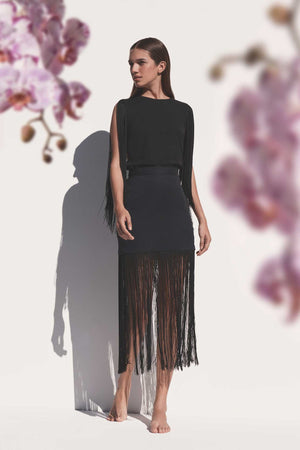 LIBELULA SKIRT IN BLACK - No Pise La Grama Web