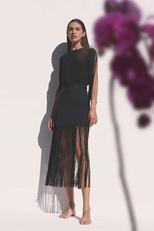 LIBELULA SKIRT IN BLACK - No Pise La Grama Web