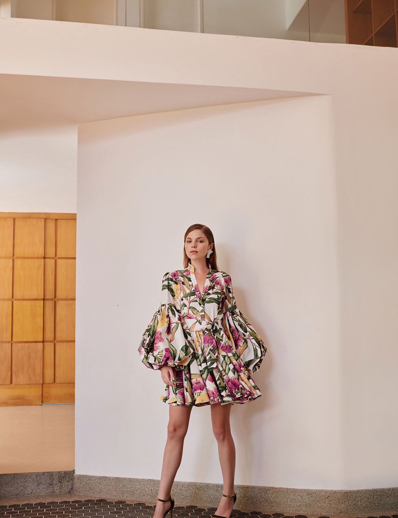 CARTA Y LETRA DRESS IN AMOR MIO PRINT - No Pise La Grama Web