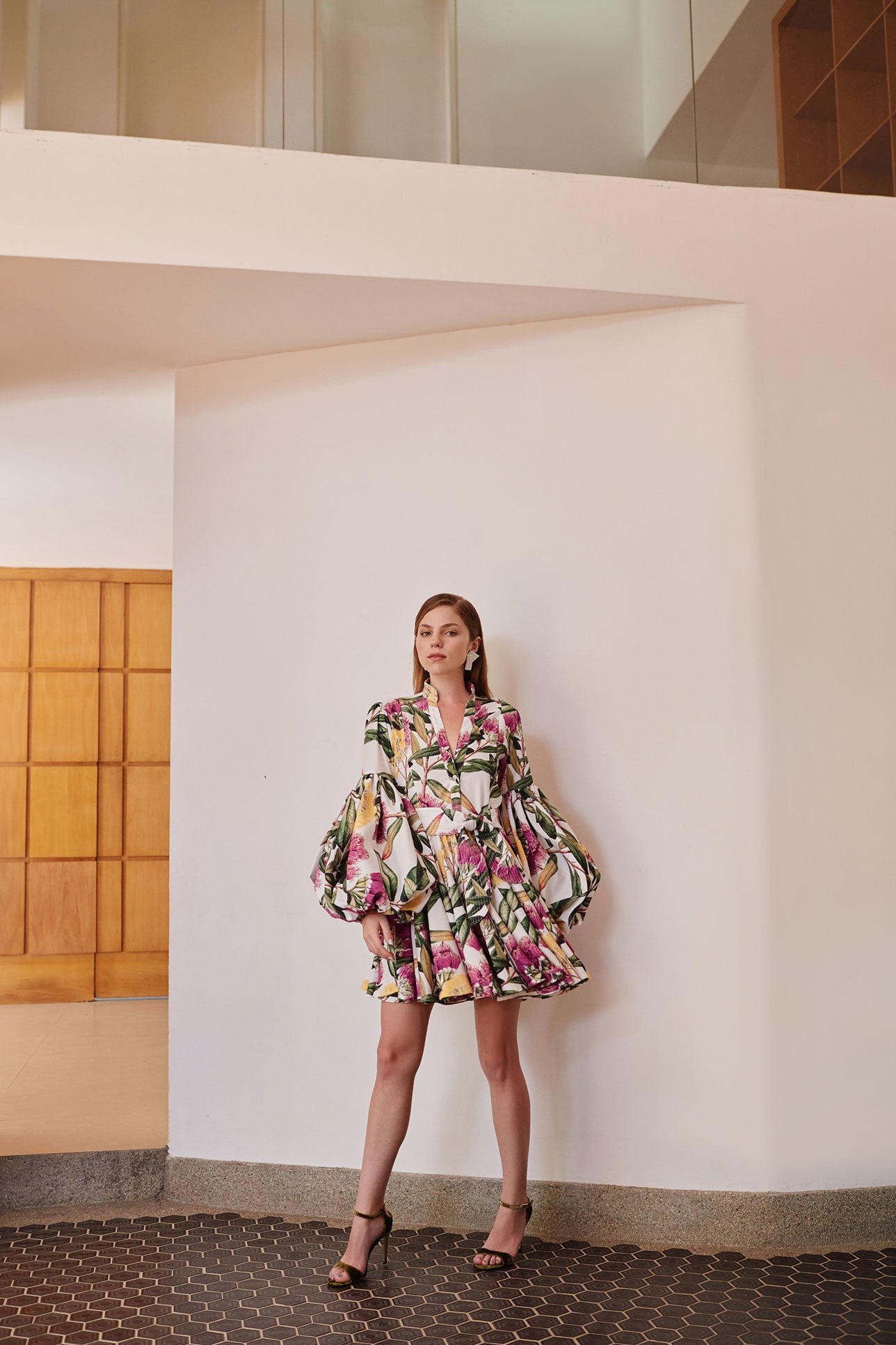 CARTA Y LETRA DRESS IN AMOR MIO PRINT - No Pise La Grama Web