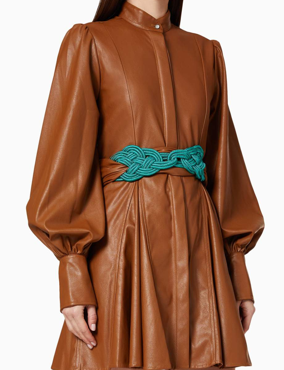 NUDOS DEL MAR DOBLE BELT, IN EMERALD GREEN - No Pise La Grama Web