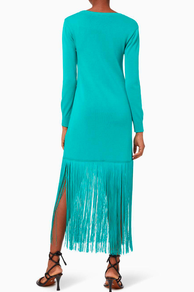 EL ABRAZO SWEATER DRESS IN EMERALD - No Pise La Grama Web