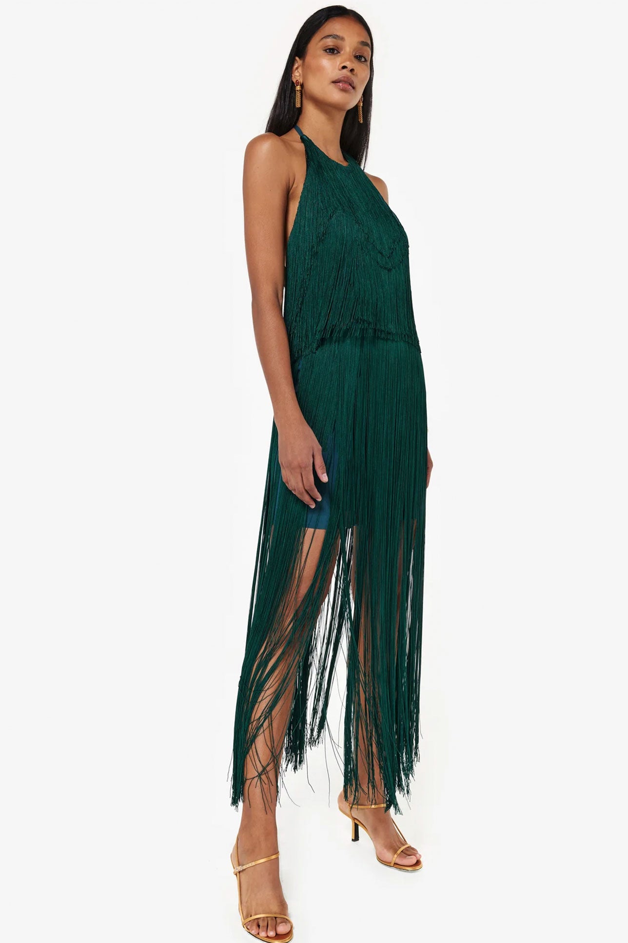 SOLSTICIO SKIRT IN GREEN GLASS