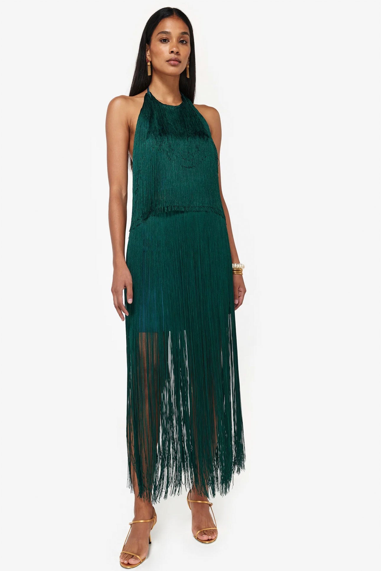 SOLSTICIO SKIRT IN GREEN GLASS