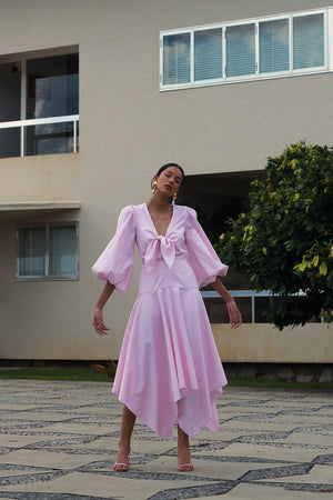 EL CERRITO DRESS IN SOFT PINK - No Pise La Grama Web