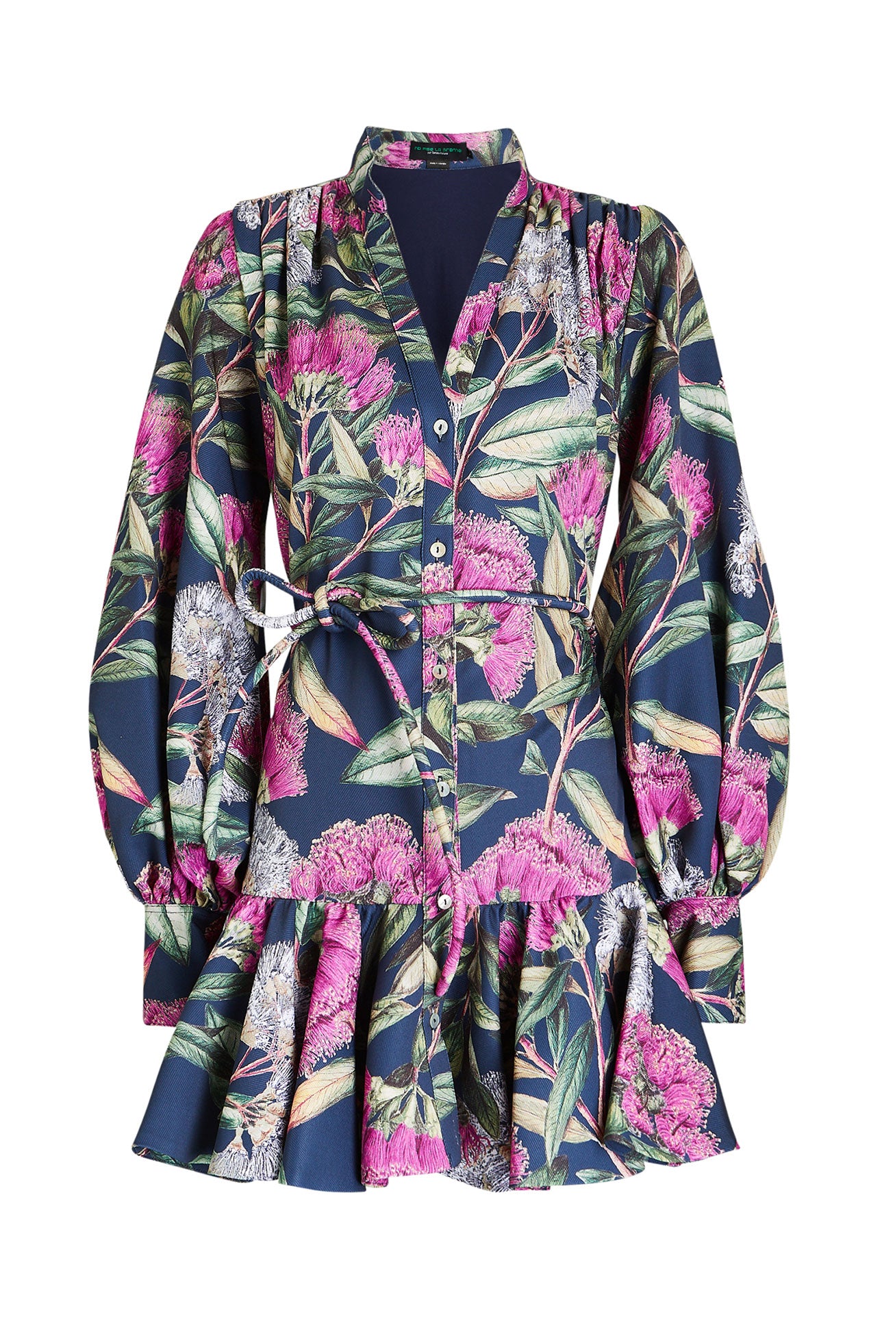 LA SELVA DRESS IN AMOR MIO PRINT IN NAVY - No Pise La Grama Web