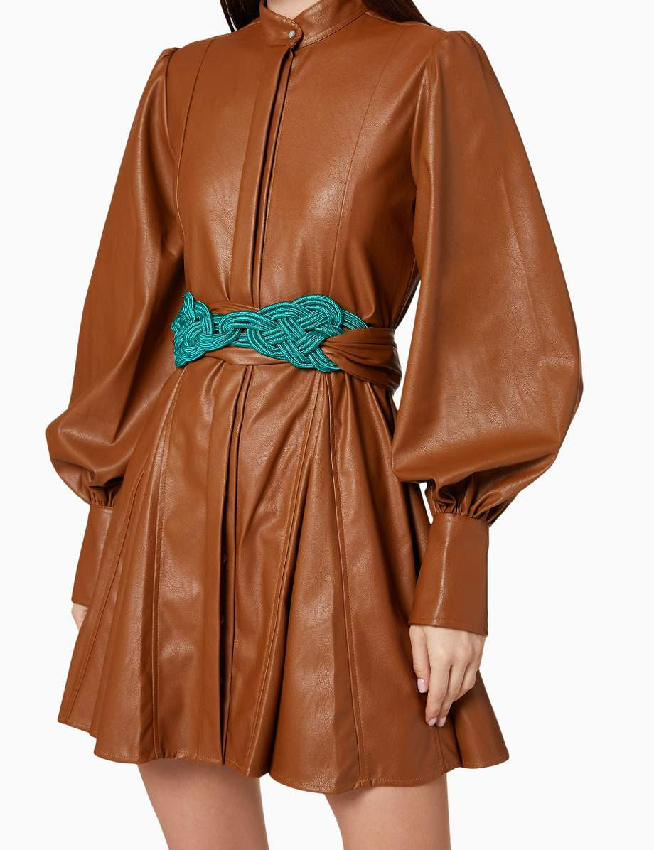 NUDOS DEL MAR DOBLE BELT, IN EMERALD GREEN - No Pise La Grama Web