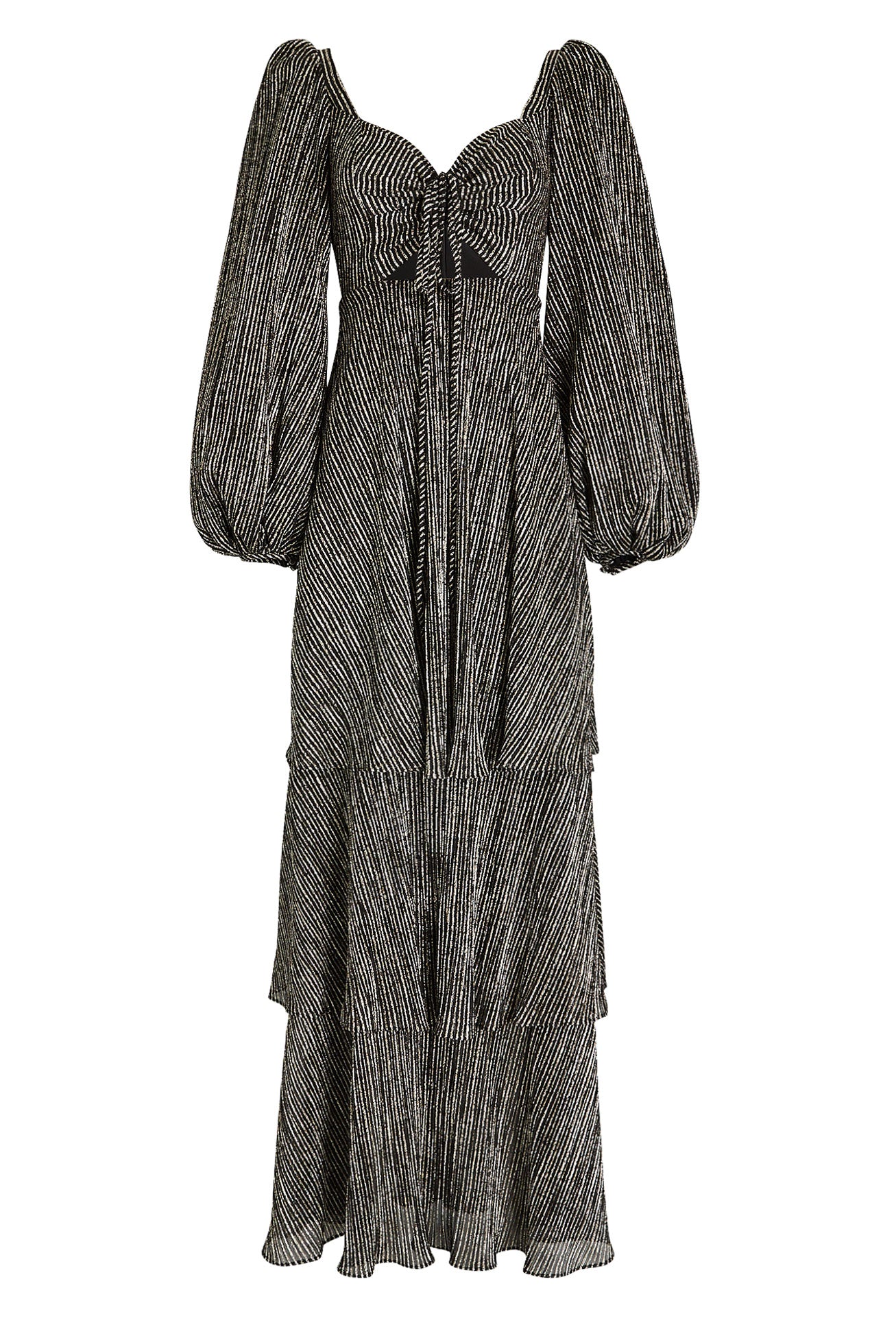 VIDA DRESS IN GOLD AND BLACK LUREX - No Pise La Grama Web