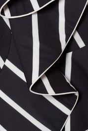 PICAFLOR DRESS IN BLACK AND WHITE STRIPES - No Pise La Grama Web