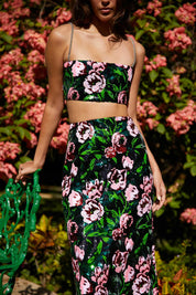 CIUDAD DE LUZ SKIRT IN ROSAS SEQUENCES PRINT - No Pise La Grama Web