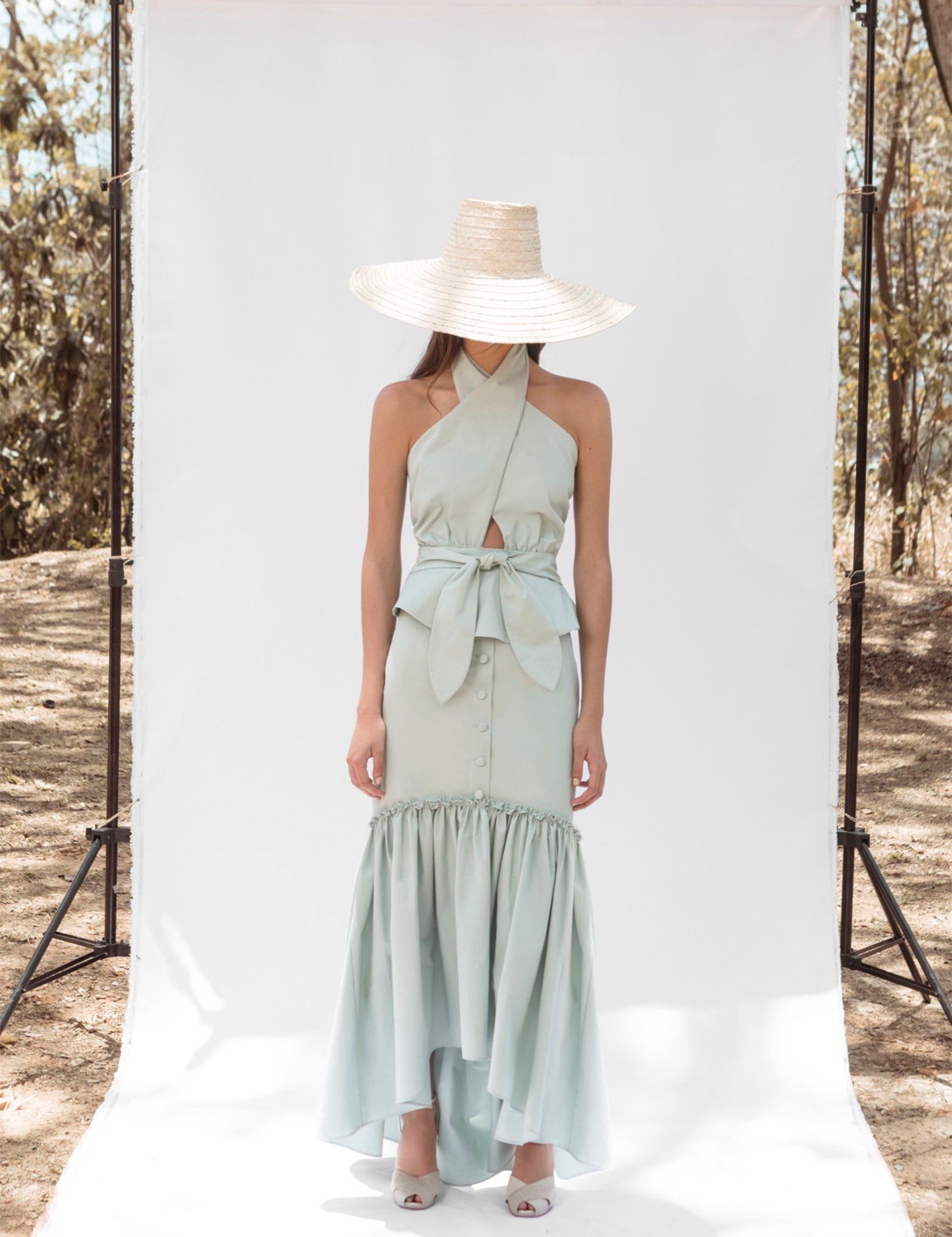 AGUA SKIRT IN MINT - No Pise La Grama Web