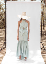 AGUA SKIRT IN MINT - No Pise La Grama Web