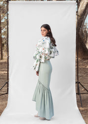 AGUA SKIRT IN MINT - No Pise La Grama Web