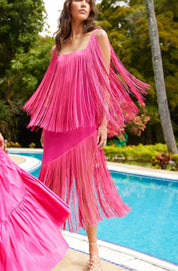 ALMA DRESS IN HOT PINK - No Pise La Grama Web
