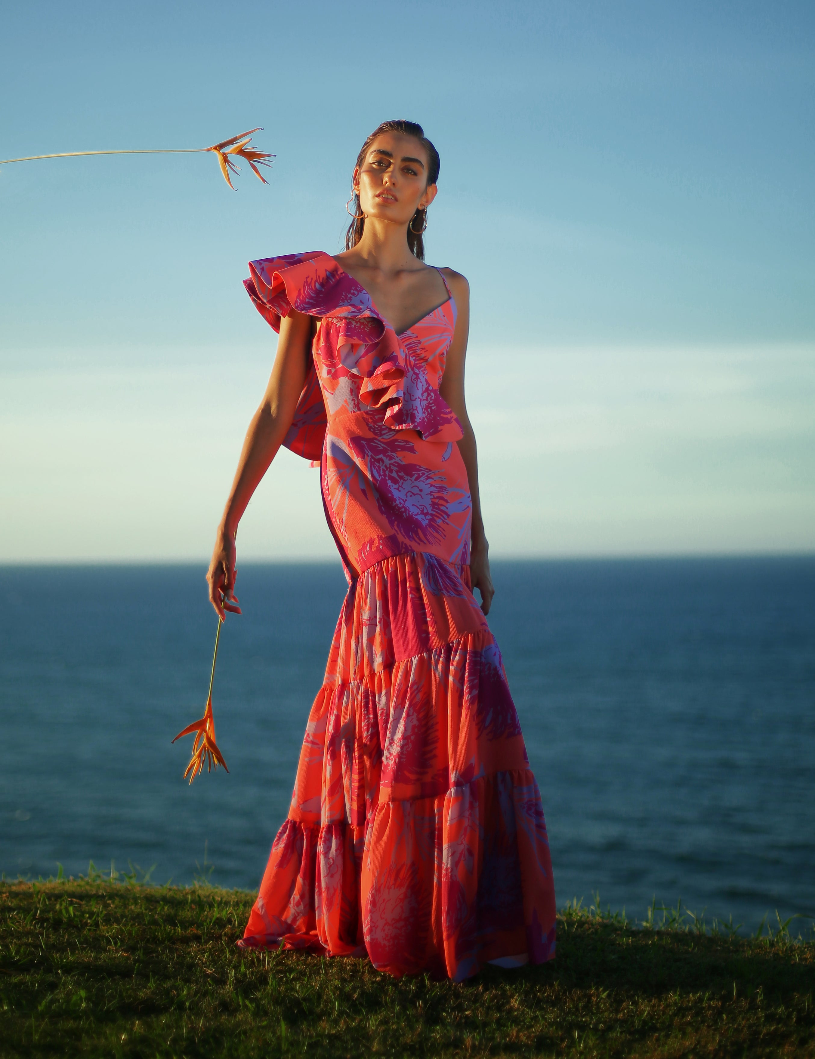 Aracea Dress In Venezuela Coral Print Venezuela Coral Print / 6 Aracea Dress In Venezuela Coral Print Venezuela Coral Print / 6