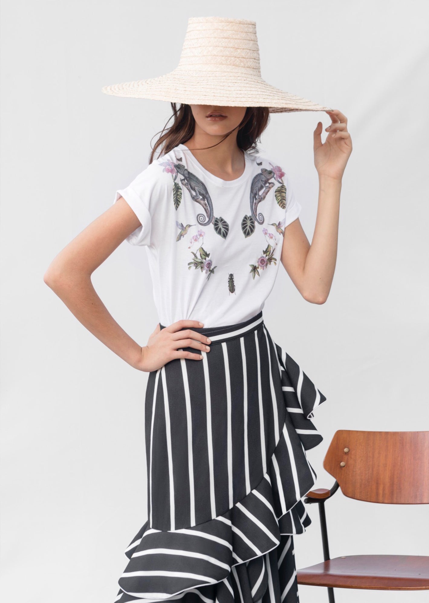 CAMALEON TEE IN WHITE - No Pise La Grama Web