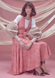 CAÑA DULCE TEE IN WHITE WITH KHAKI SLEEVES - No Pise La Grama Web