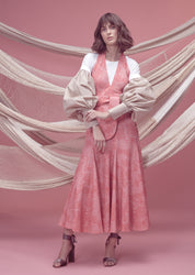 CAÑA DULCE TEE IN WHITE WITH KHAKI SLEEVES - No Pise La Grama Web