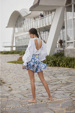 COLIBRI SHORTS IN ORQUIDEA AZUL PRINT - No Pise La Grama Web