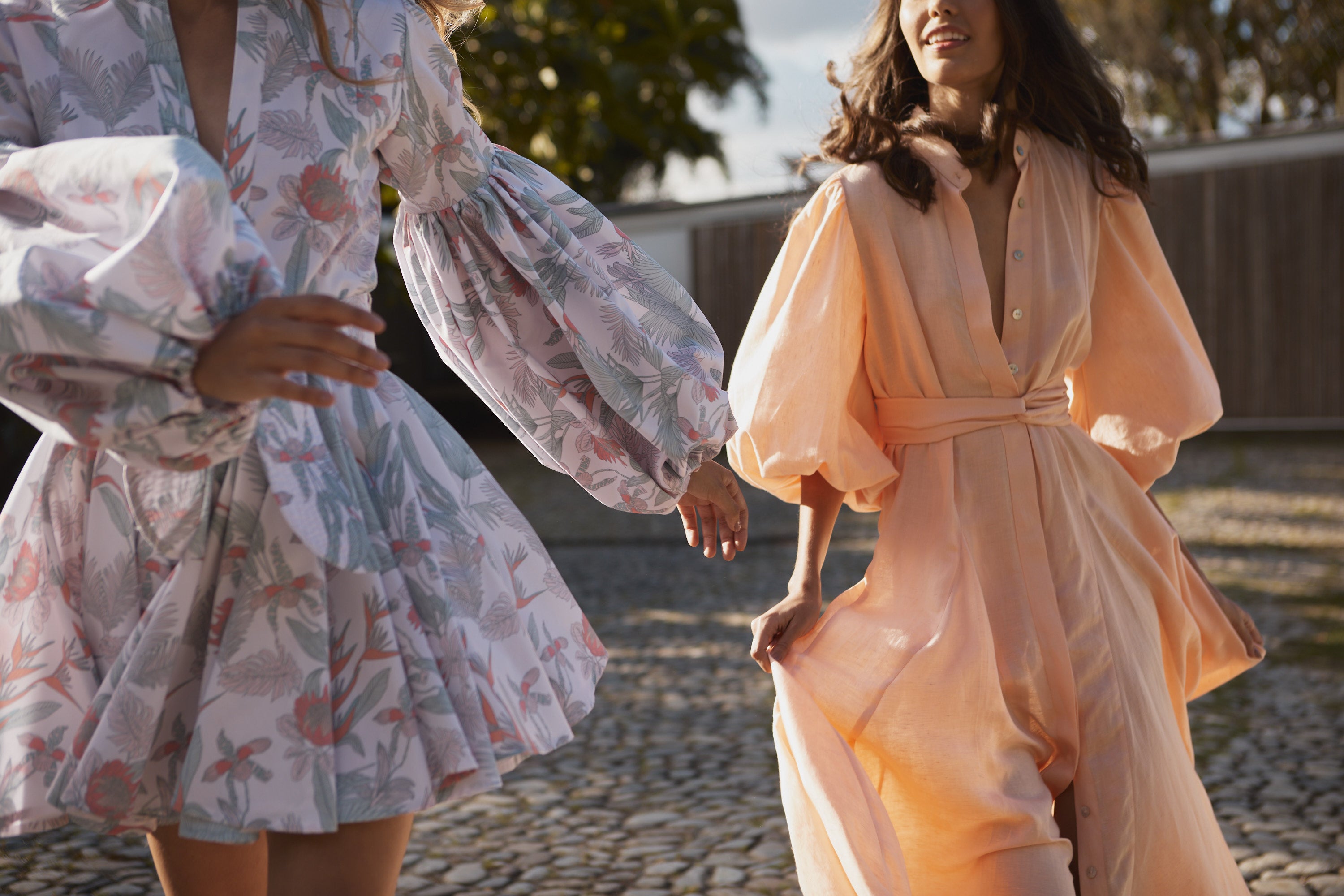 BROMELIA DRESS IN HOT PEACH - No Pise La Grama Web