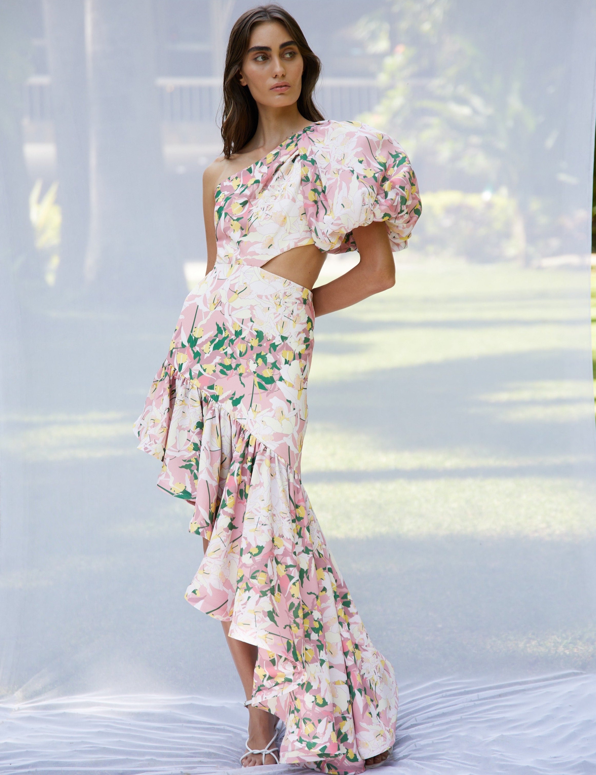 AGUA DULCE DRESS IN LA VACANZA MALBA PRINT - No Pise La Grama Web