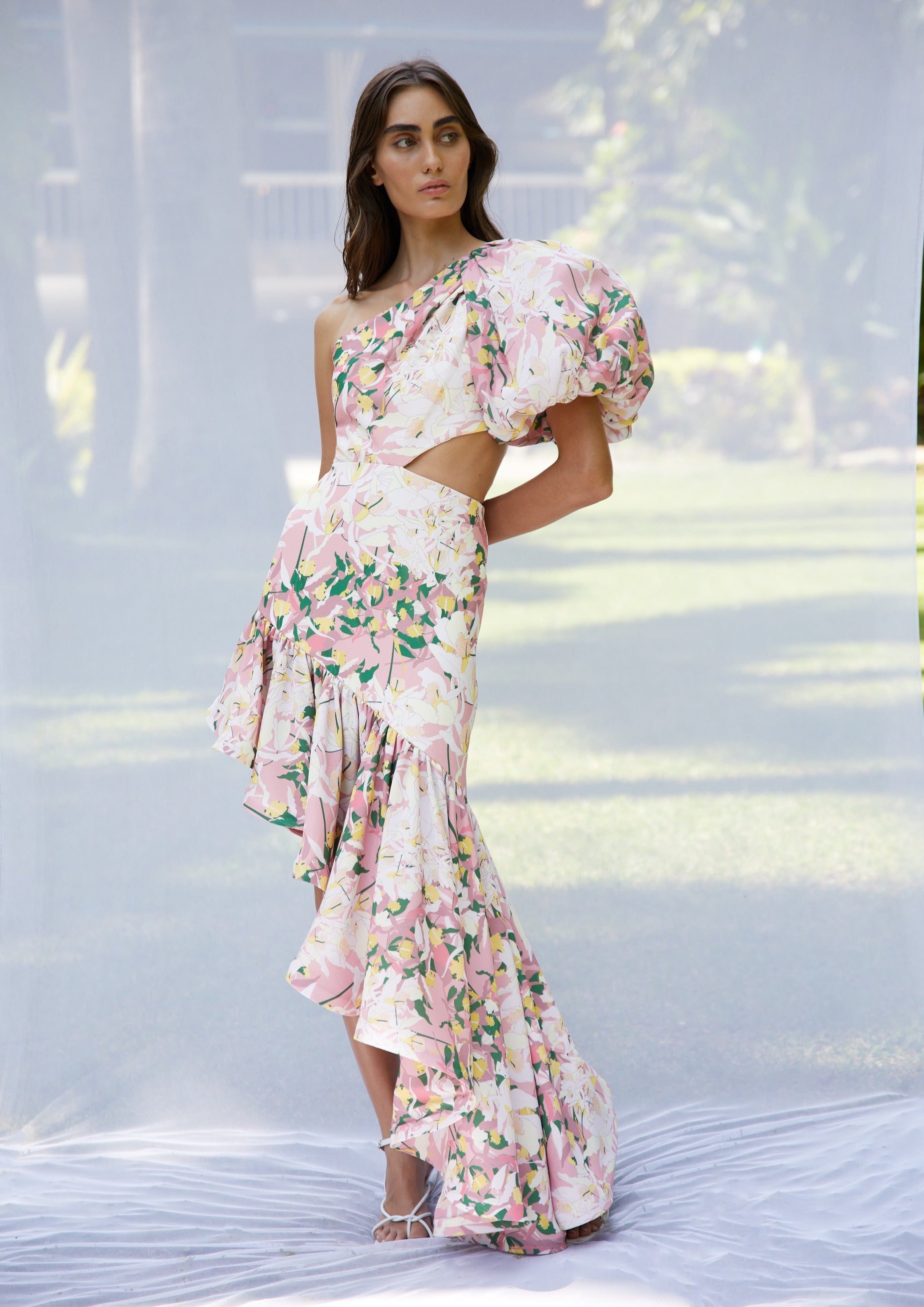 AGUA DULCE DRESS IN LA VACANZA MALBA PRINT - No Pise La Grama Web