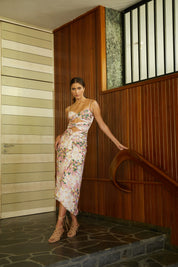 LA GARZA DRESS IN LA VACANZA MALBA PRINT - No Pise La Grama Web