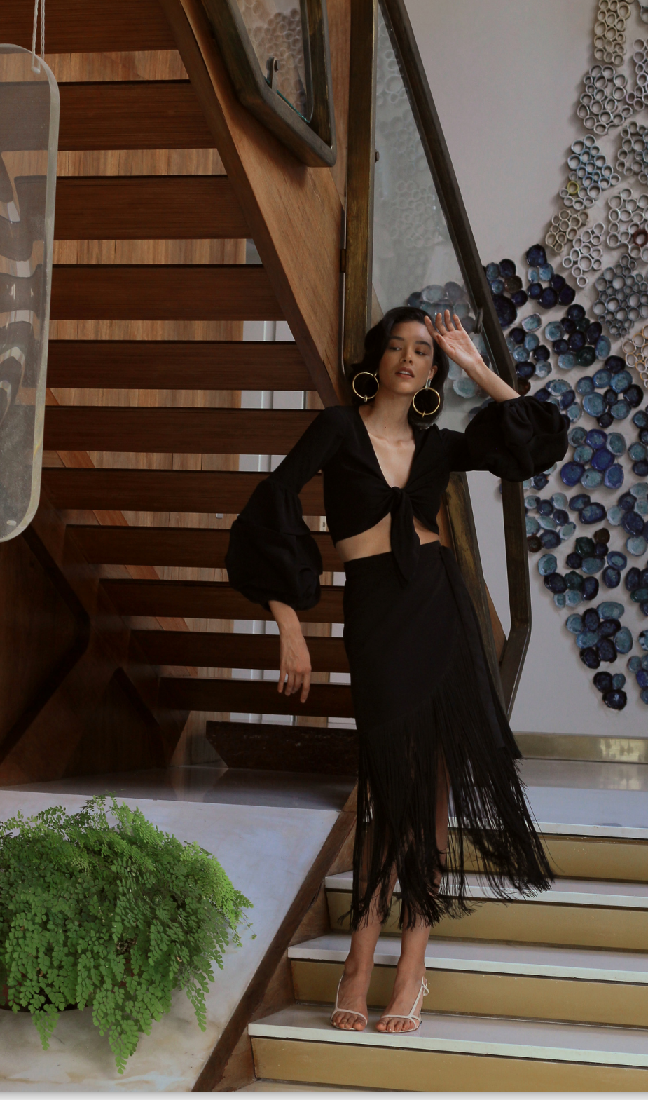 COSTAMAR SKIRT IN BLACK - No Pise La Grama Web